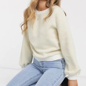 Abercrombie Sherpa Crewneck Sweater